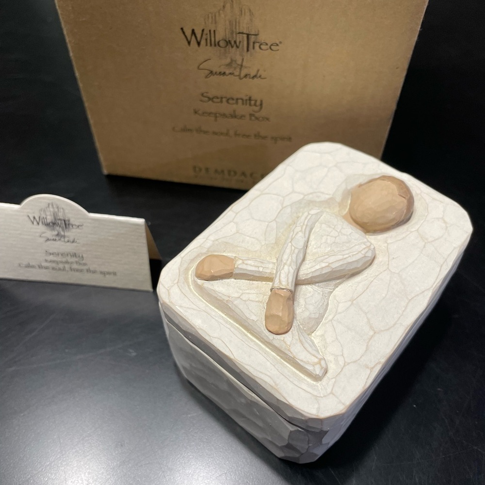 Willow Tree Serenity Keepsake Box - Brown